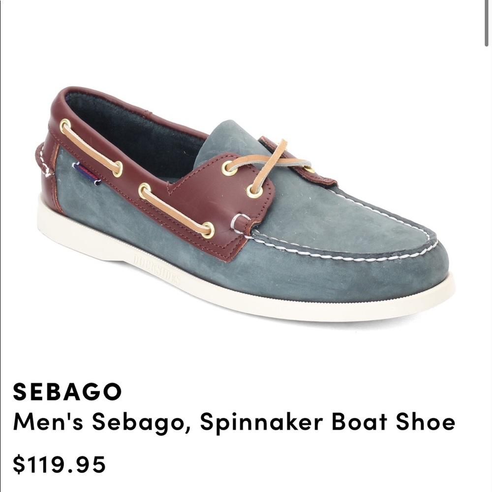 Sebago Docksides Blue and Brown